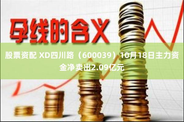 股票资配 XD四川路（600039）10月18日主力资金净卖出2.09亿元