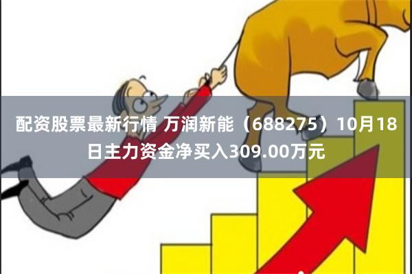 配资股票最新行情 万润新能（688275）10月18日主力资金净买入309.00万元